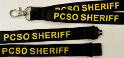 "P" COUNTY SHERIFF'S OFFICE - "PCSO" LANYARD